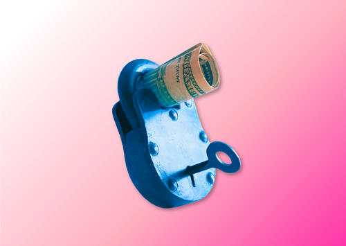 padlock with cash, cash myths